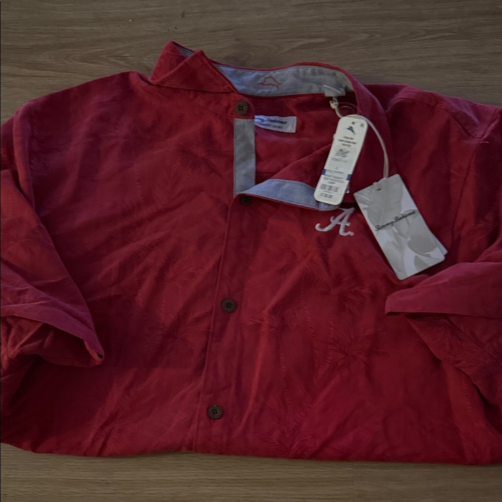 Tommy Bahama Red Casual Button Down Shirt